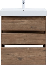 Aquanet Тумба с раковиной Nova Lite 75 дуб рустикальный – фотография-7