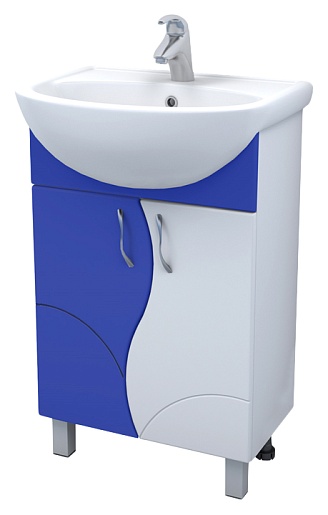 Vigo Тумба с раковиной Alessandro 4-55 синяя – фото, картинка, фотография-1