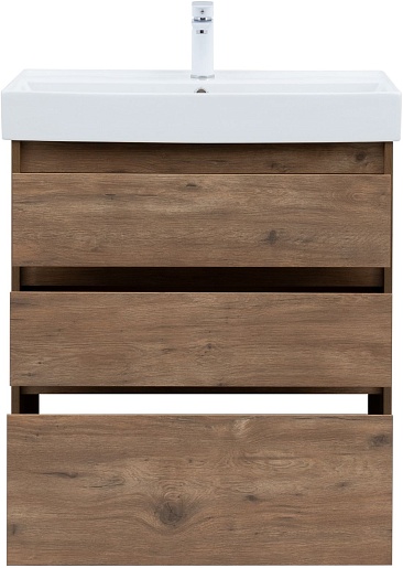 Aquanet Тумба с раковиной Nova Lite 75 дуб рустикальный – картинка-7