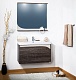 Бриклаер Мебель для ванной Севилья 90 венге мали/песок – фотография-10