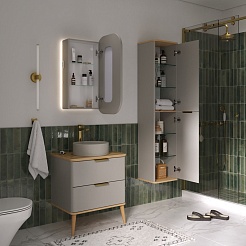 Equil Шкаф пенал Desert 36 R/L подвесной амарок/дуб – фотография-4