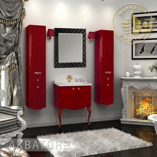 Акватон Зеркало для ванной Венеция 90 черное – картинка-3