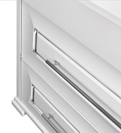 Водолей Мебель для ванной "Риккардо 80" с ящиками, белая – фотография-4