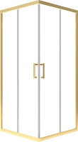 Triton Душевой уголок Фикс-Голд 90x90 стекло прозрачное профиль золото