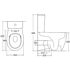 Allen Brau Чаша напольного унитаза Fantasy 4.11009.20 белый глянец – фотография-5