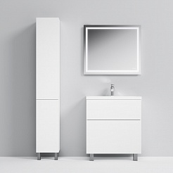 Am.Pm Мебель для ванной Gem 75 глянец белый, напольная, с 2 ящиками – фотография-3