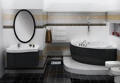 Aquanet Зеркало для ванной Опера/Сопрано 70 черное – фотография-3