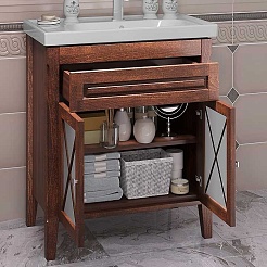 Opadiris Тумба под раковину Палермо 80 светлый орех – фотография-2