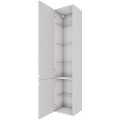 Aquatek Шкаф-пенал Вега 35 AQ70035L-MW белый матовый, петли слева – фотография-2