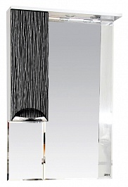 Misty Зеркальный шкаф Лорд 65 L бело-черный – фотография-1