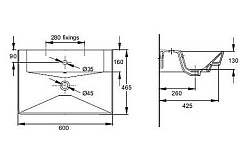 Jacob Delafon Тумба с раковиной "Reve 60" дымчатая, 1 ящик – фотография-3