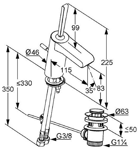 Kludi Смеситель "O-CEAN 383450510" – картинка-3