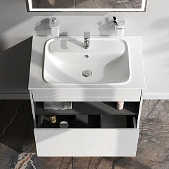 Am.Pm Мебельная раковина Func 80 белая матовая – фотография-3