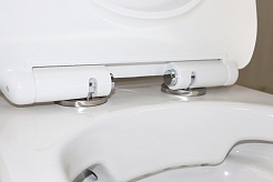 Azario Унитаз-компакт Frento AZ-2311 безободковый с бачком с сиденьем микролифт белый – фотография-13