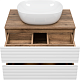 Brevita Тумба с раковиной Dakota 70 подвесная дуб галифакс олово/белая – картинка-10