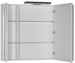 Aquanet Зеркальный шкаф "Франка 105" белый – фотография-2