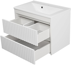 Brevita Тумба под раковину Balaton 75 белая – фотография-3