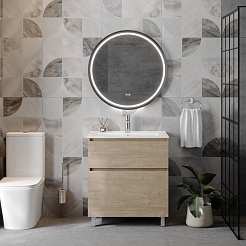 Teymi Тумба с раковиной Laina 75 дуб светлый – фотография-14