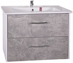 ASB-Mebel Мебель для ванной Лира 85 серый камень – фотография-4