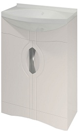 Какса-а Тумба с раковиной Каприз-Н 65 белая – фотография-1