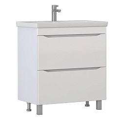 Vigo Тумба с раковиной Grani 80 напольная белая – фотография-1