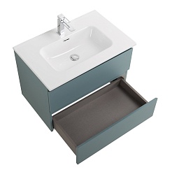 BelBagno Тумба с раковиной Kraft 60 подвесная Голубой матовый – фотография-8