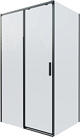 Vincea Душевой уголок Soft 2 110x90 VSR-3SO29011CLB профиль черный стекло прозрачное