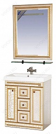 Misty Зеркало для ванной Fresko 75 белое краколет – фотография-2