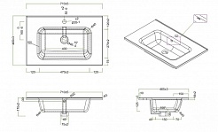 BelBagno Тумба с раковиной KRAFT 700 Bianco Opaco – фотография-2