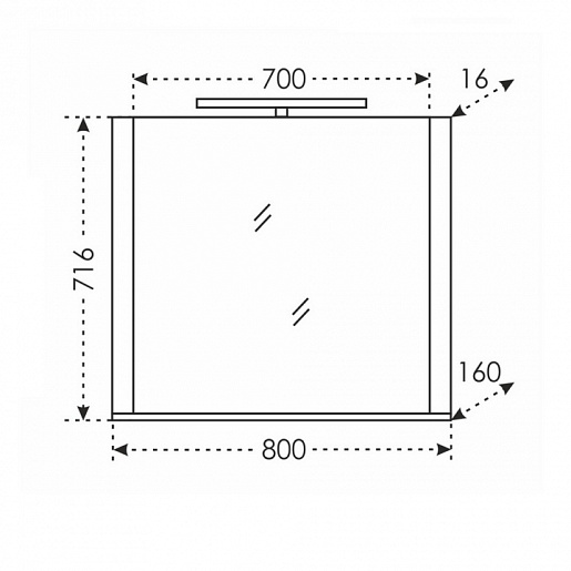 СанТа Зеркало Калипсо 80 117004 – картинка-3