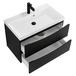 BelBagno Тумба с раковиной Marino 80 подвесная Rovere Cioccolato Amaro – фотография-2