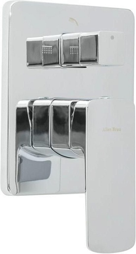 Allen Brau Смеситель для душа Infinity X1 X2 5.21014-00 (с внутренней частью, 2 выхода) хром – фото-1