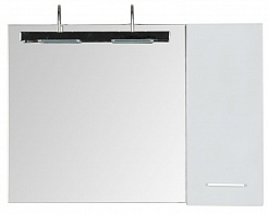 Aquanet Зеркало для ванной "Данте 60" (1 навесной шкафчик R) – фотография-3