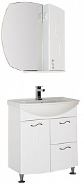 Aquanet Мебель для ванной "Моника 75" белый – фотография-7