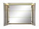 De Aqua Зеркало-шкаф для ванной Алюминиум 100 (AL 506 100 S) серебро – картинка-8