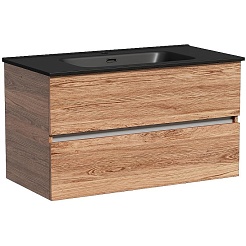 Sancos Тумба с раковиной Urban 90 дуб чарльстон раковина Element 91 CN7002MB – фотография-1