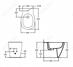 Ideal Standard Биде напольное Connect E799501 – фотография-2