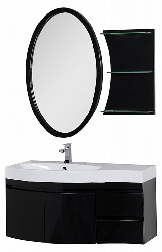 Aquanet Тумба с раковиной Опера 2-115 L черная (169612) – фотография-8