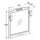 Opadiris Зеркало для ванной Клио 70 орех антикварный – фотография-5