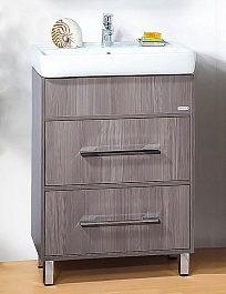 Бриклаер Тумба для умывальника Чили 60 серая лиственница – фотография-1