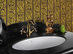 Водолей Мебель для ванной "Верди 100" черная – фотография-5