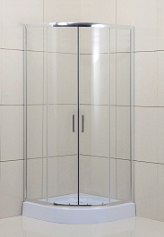 BelBagno Душевой уголок Uno 90/90 UNO-195-R-2-90-C-Cr стекло прозрачное – фотография-1