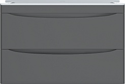 Vivon Тумба под раковину Ostin 80 подвесная серая матовая – фотография-4