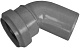 Хемкор Отвод ПВХ 3,2 Ду 110х30° с кольцом (416811) – фотография-5