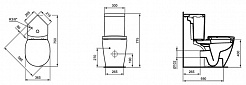 Ideal Standard Унитаз-компакт Connect Space E119501 угловой с крышкой – фотография-4