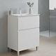 Aquanet Тумба с раковиной Алвита New 50 Flat белая матовая – фотография-20