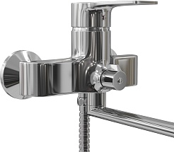 Teymi Смеситель для ванны с душем Lori T10222 универсальный хром – фотография-5