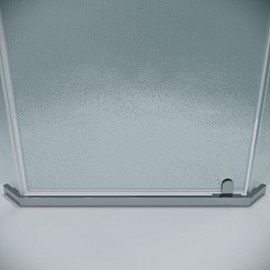 Grossman  Душевой уголок Pragma 100x100x195 профиль хром стекло шиншилла – фотография-7