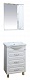 Misty Зеркальный шкаф Александра 55 R белый металлик – фотография-4