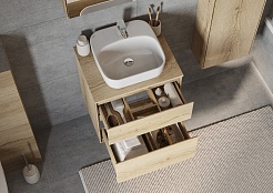 Акватон Тумба под раковину Либерти 60 дуб эльвезия – фотография-22